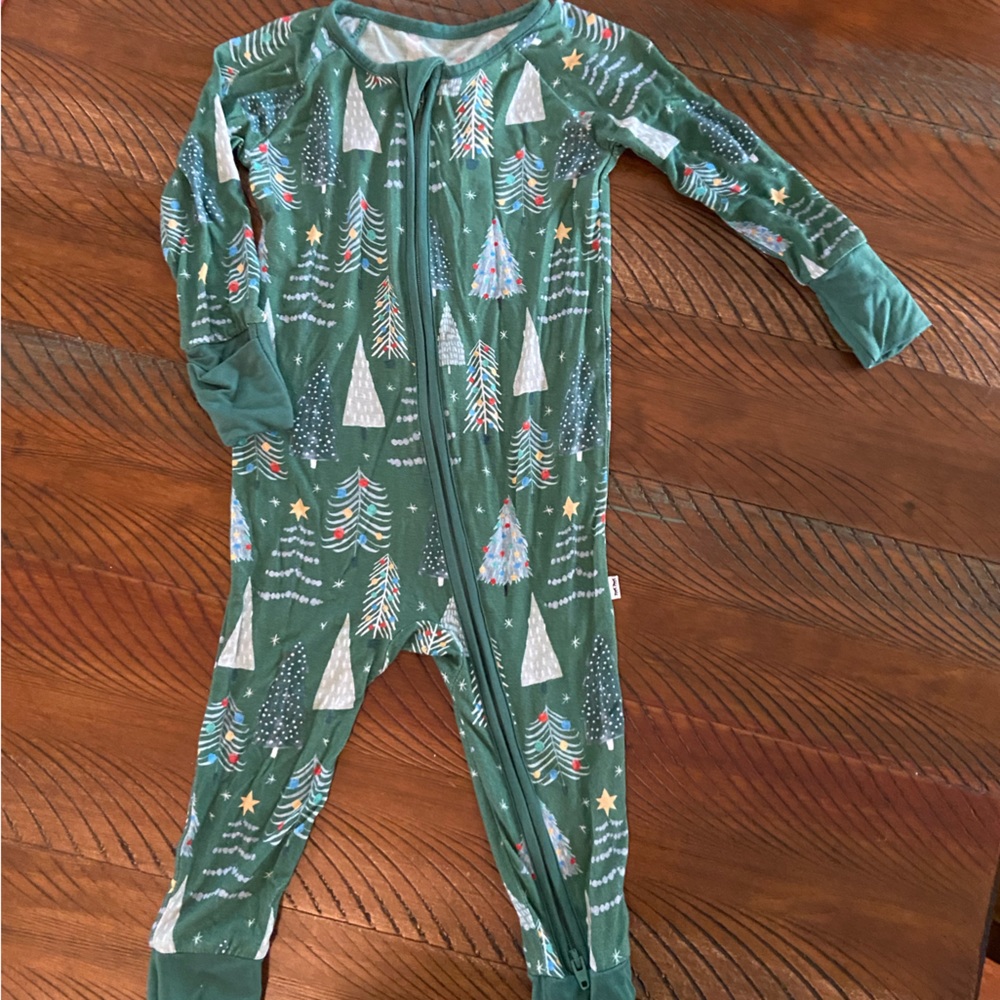 Little sleepies twinkling trees pajamas